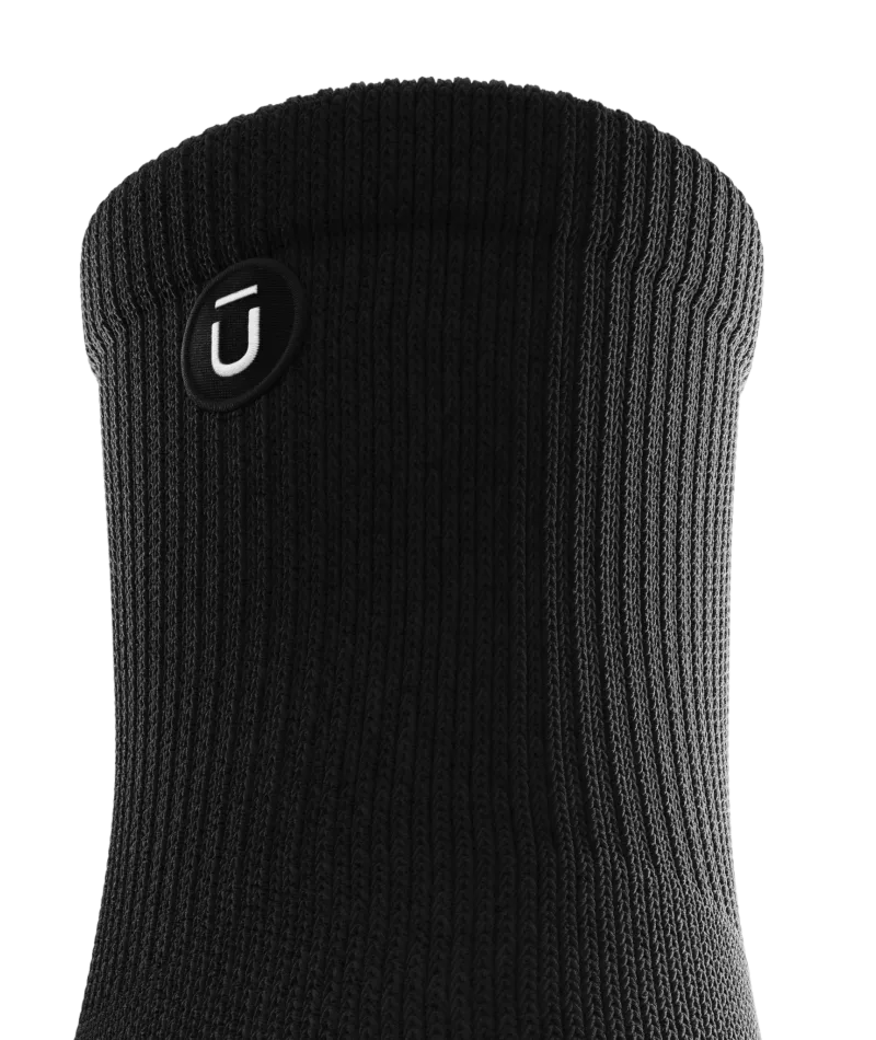 Flagship Black Athletic Quarter Socks