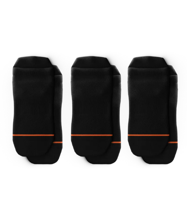 Flagship Black Athletic Ankle Socks 3-Pack