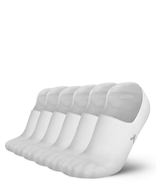 Flagship White No Show Socks 6-Pack
