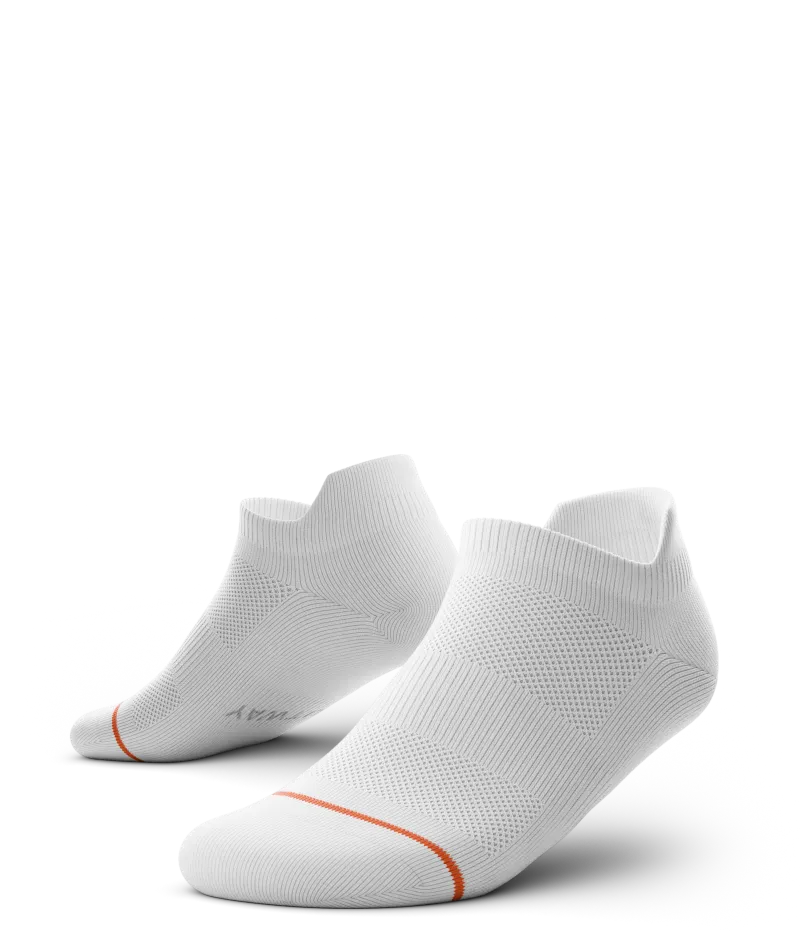 Flagship White Athletic Ankle Socks