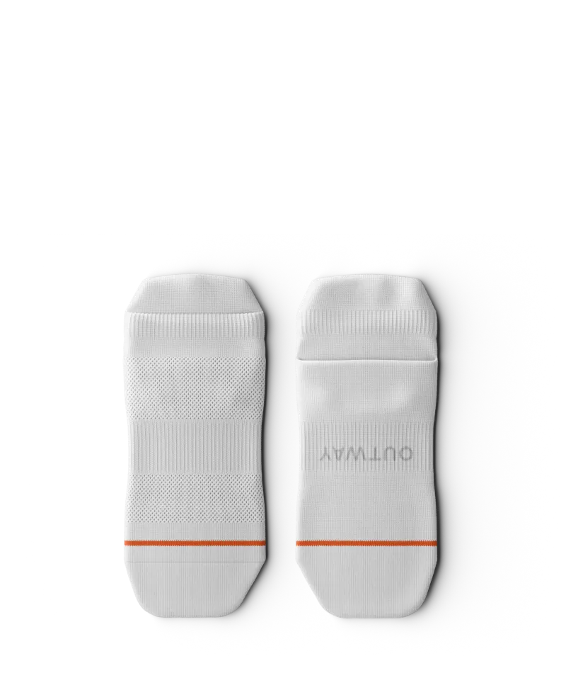Flagship White Athletic Ankle Socks
