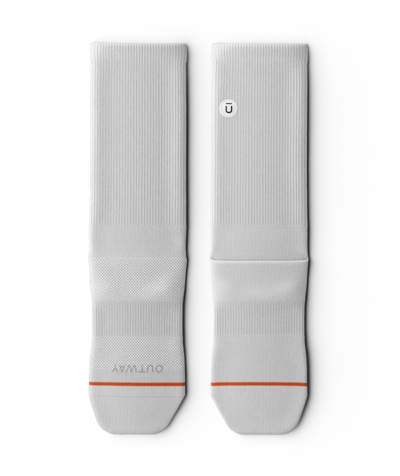 Flagship White Athletic Crew Socks