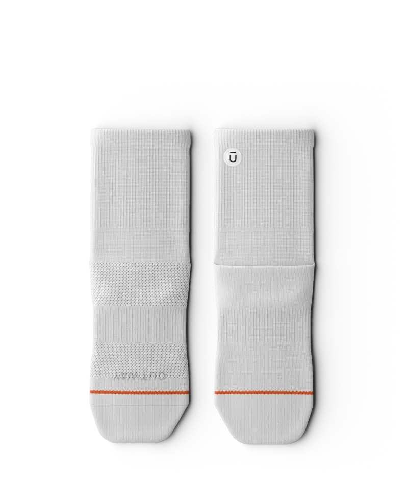 Flagship White Athletic Quarter Socks