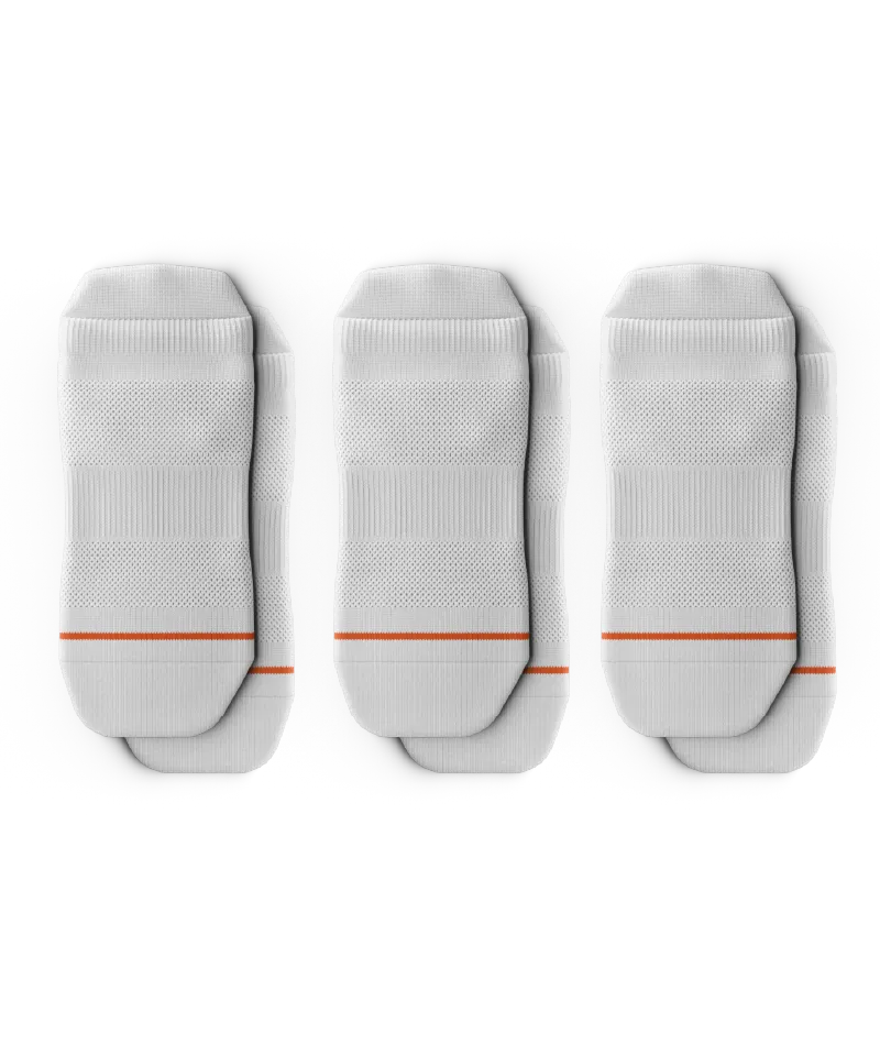 Flagship White Athletic Ankle Socks 3-Pack