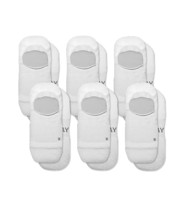 Flagship White No Show Socks 6-Pack