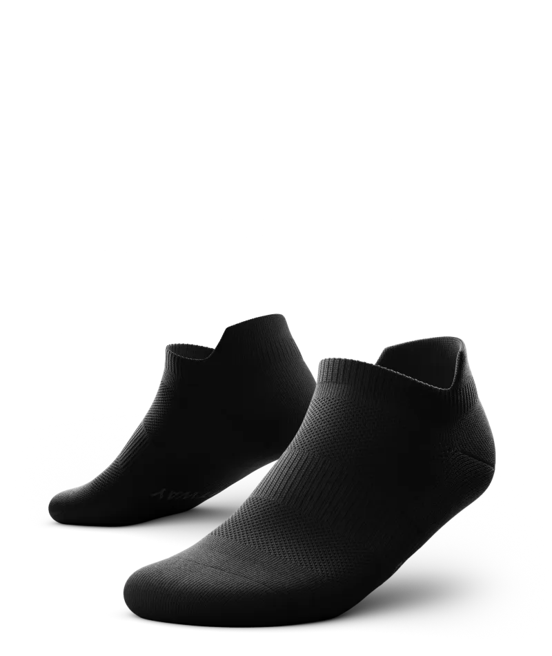 Flagship Black Athletic Ankle Socks V1
