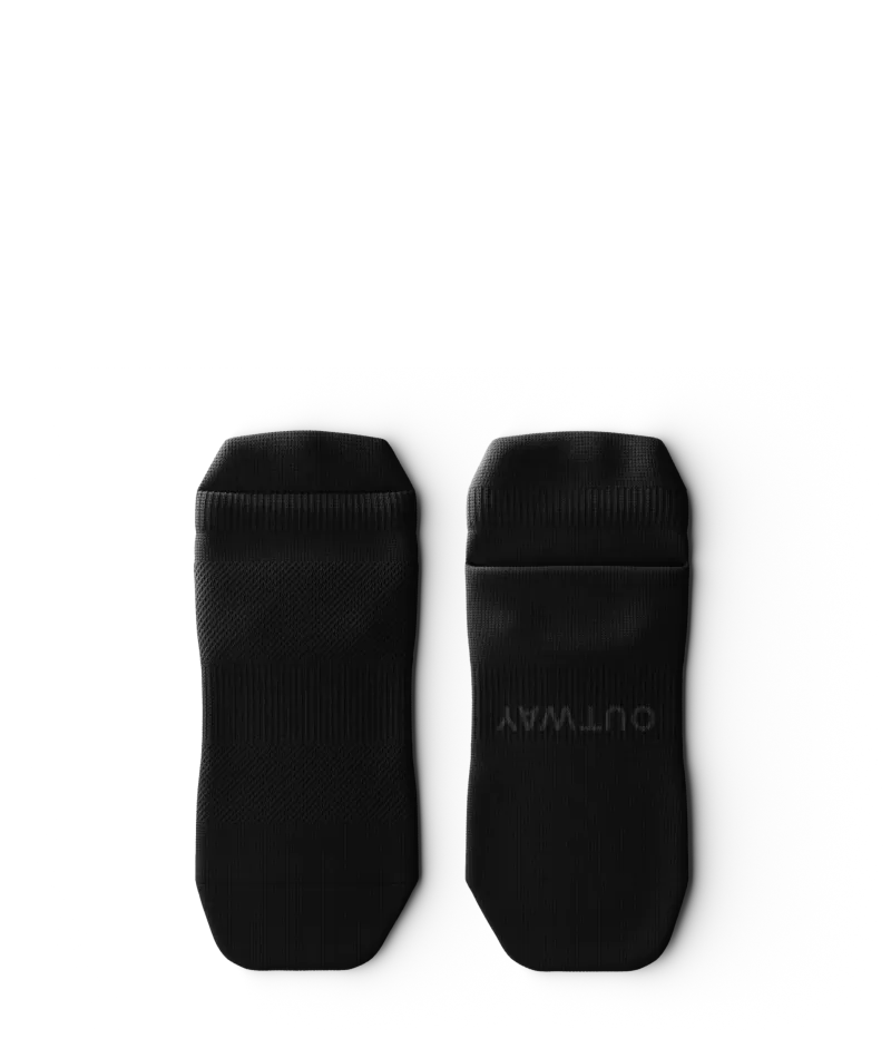 Flagship Black Athletic Ankle Socks V1