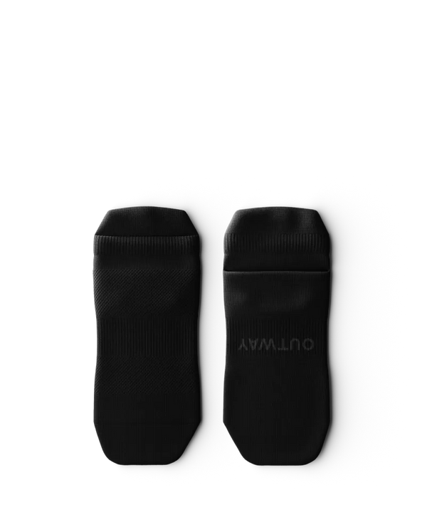 Flagship Black Athletic Ankle Socks V1