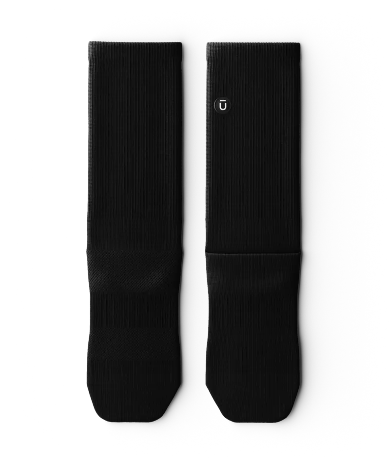 Flagship Black Athletic Crew Socks V1