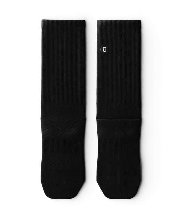 Flagship Black Athletic Crew Socks V1