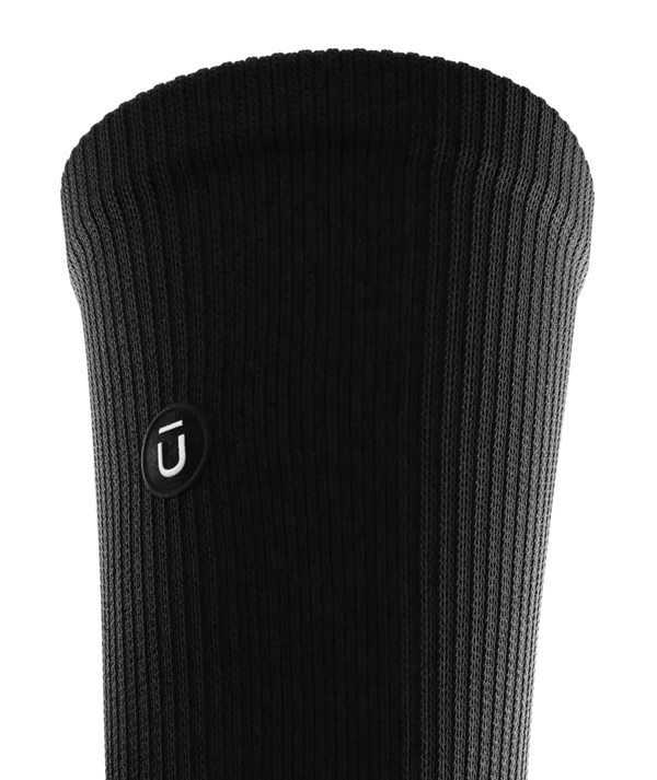 Flagship Black Athletic Crew Socks V1 6-Pack