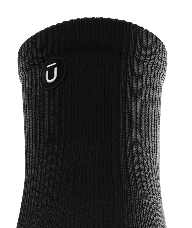 Flagship Black Athletic Quarter Socks V1 6-Pack