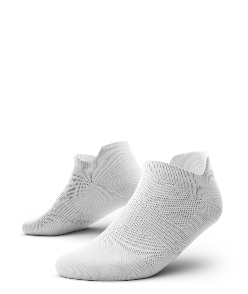 Flagship White Athletic Ankle Socks V1