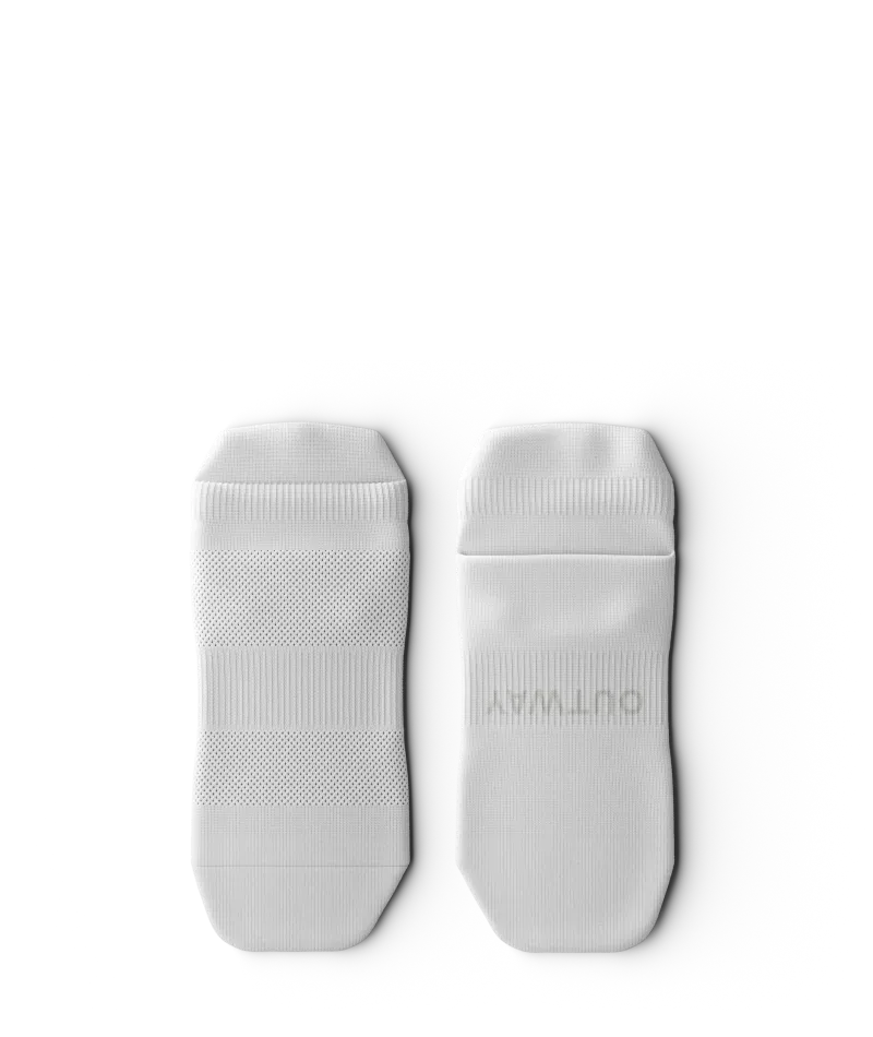 Flagship White Athletic Ankle Socks V1