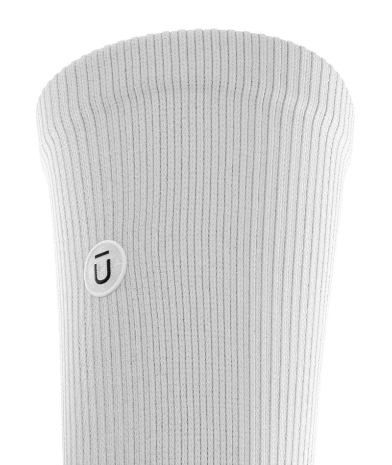Flagship White Athletic Crew Socks V1