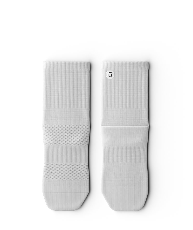 Flagship White Athletic Quarter Socks V1