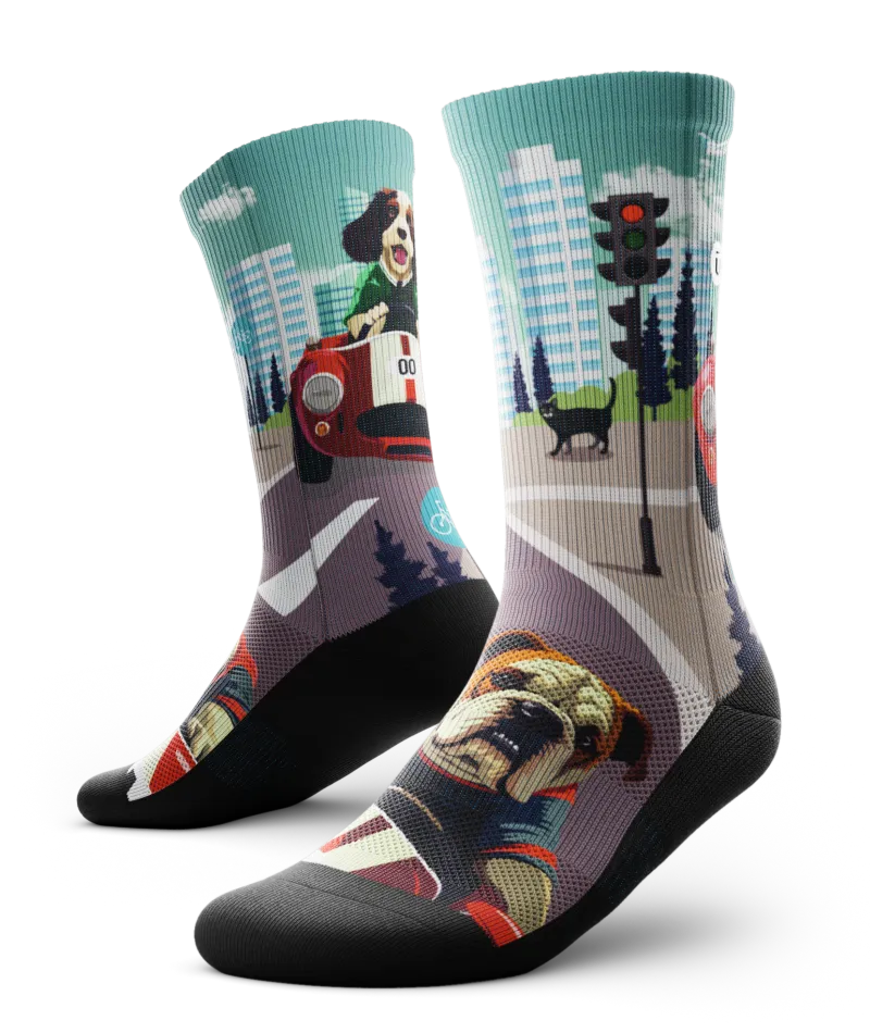 Fur-mula Woof Athletic Crew Socks