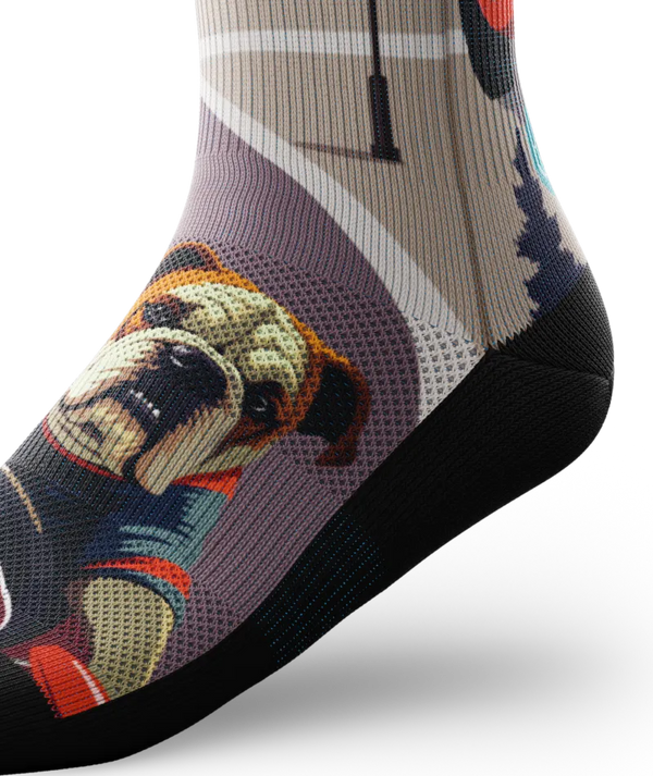Fur-mula Woof Athletic Crew Socks