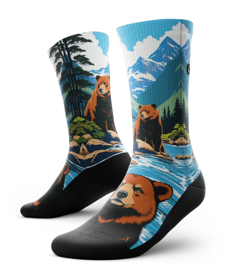 Grizzlies Athletic Crew Socks