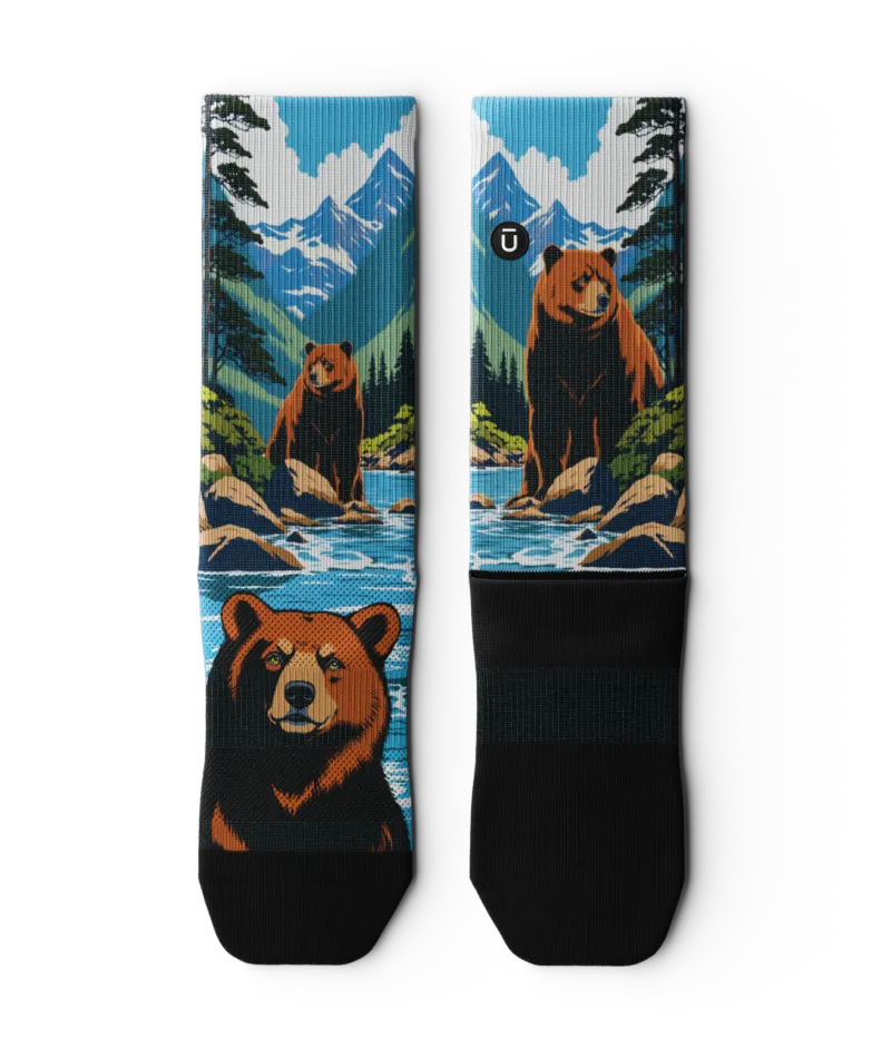 Grizzlies Athletic Crew Socks