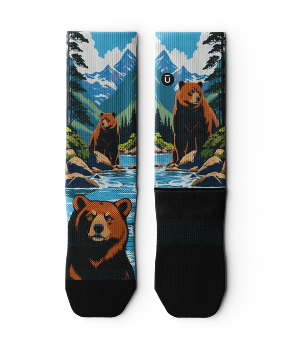 Grizzlies Athletic Crew Socks