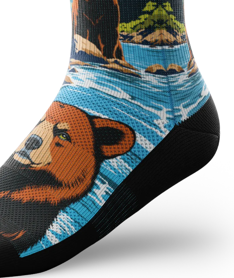 Grizzlies Athletic Crew Socks