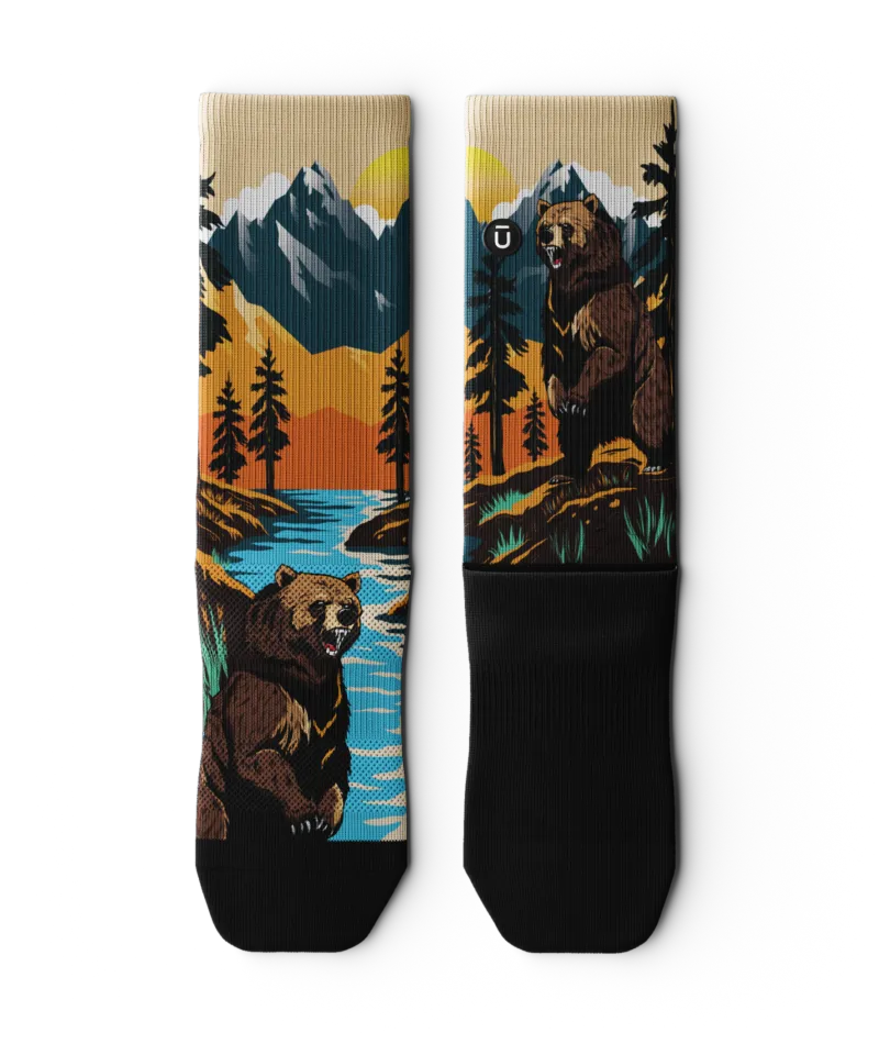 Grizzly Bear Athletic Crew Socks