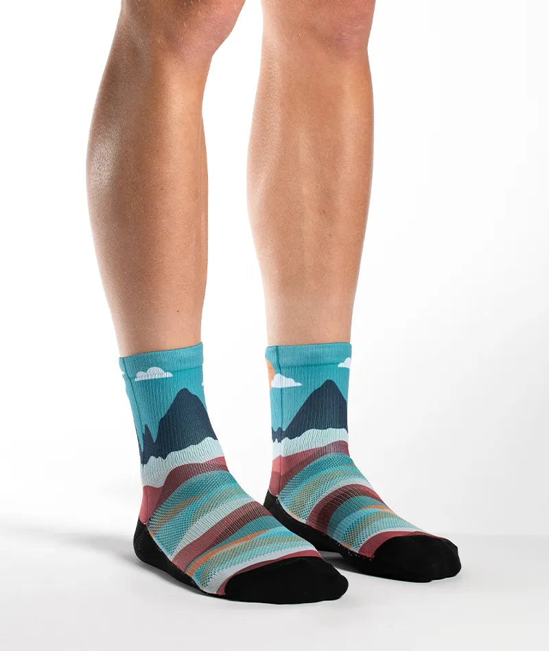 Head In The Clouds Athletic Quarter Socks