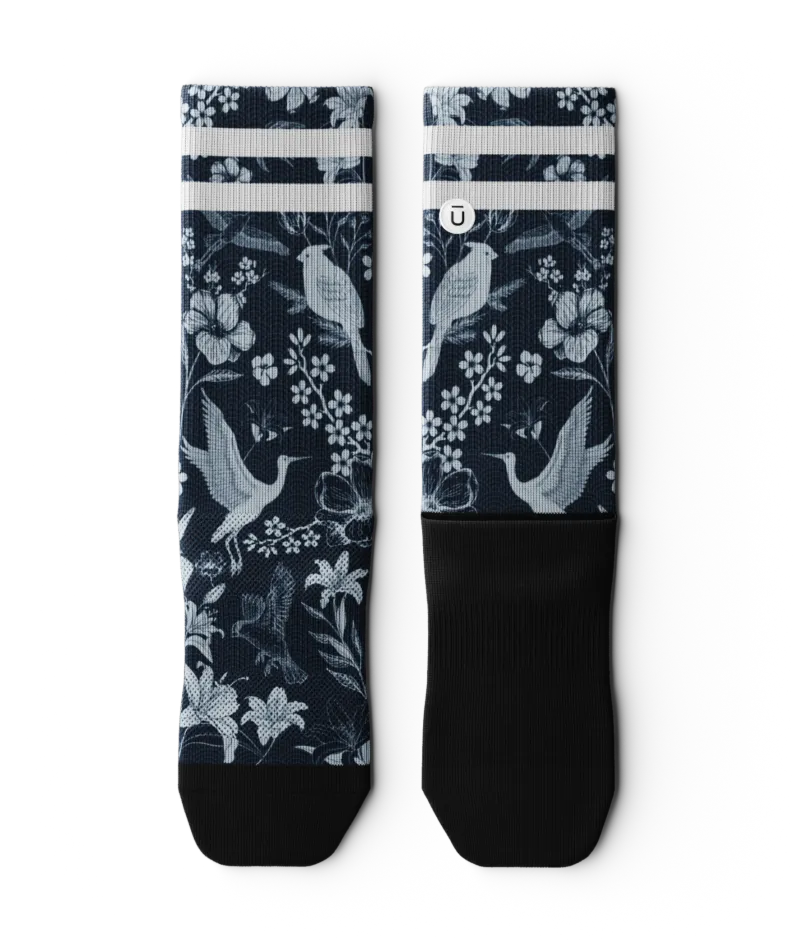 Indigo Flight Athletic Crew Socks