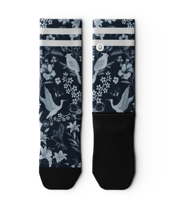 Indigo Flight Athletic Crew Socks