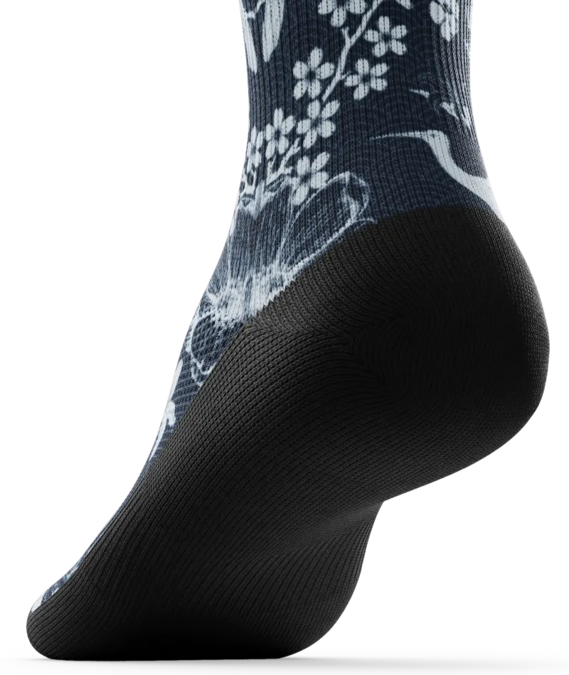 Indigo Flight Athletic Crew Socks