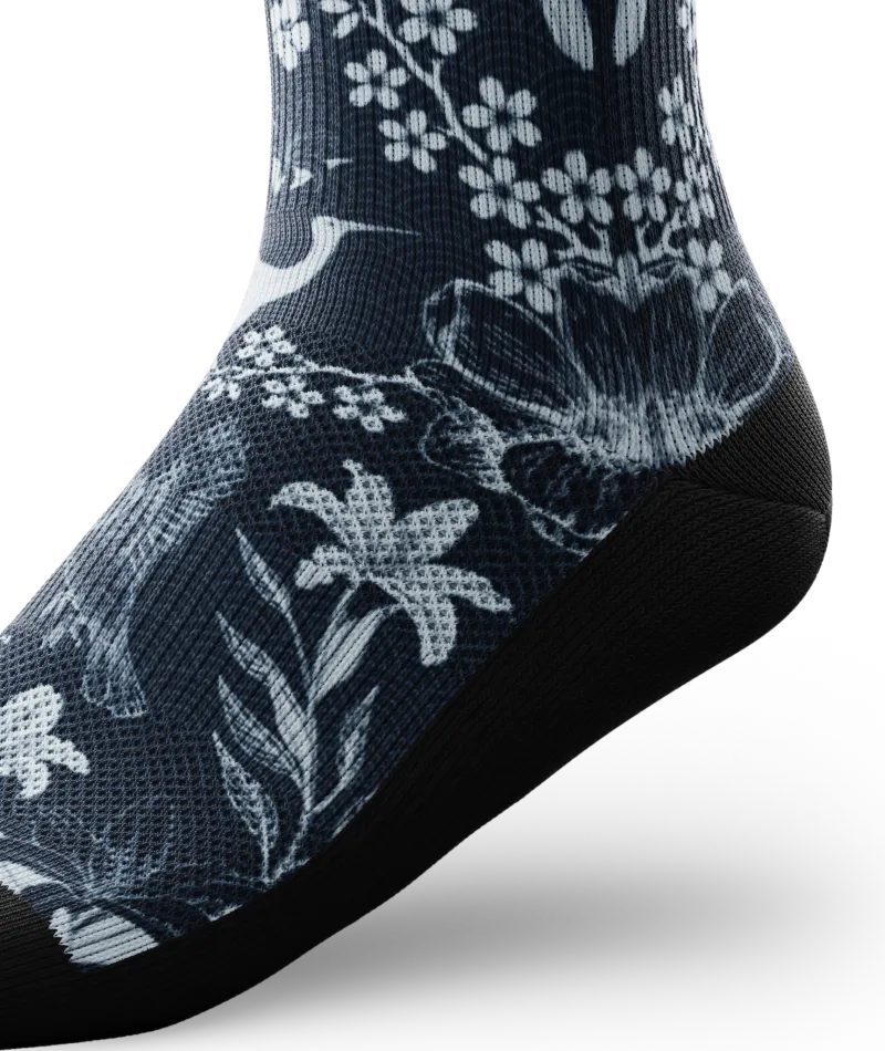 Indigo Flight Athletic Crew Socks