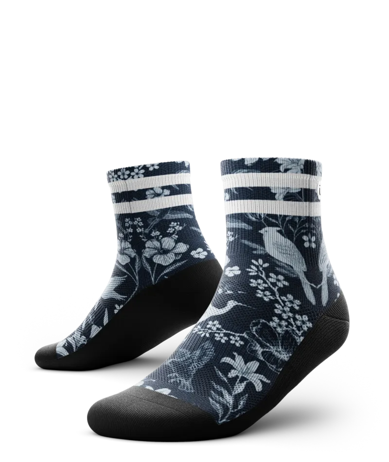 Indigo Flight Athletic Quarter Socks