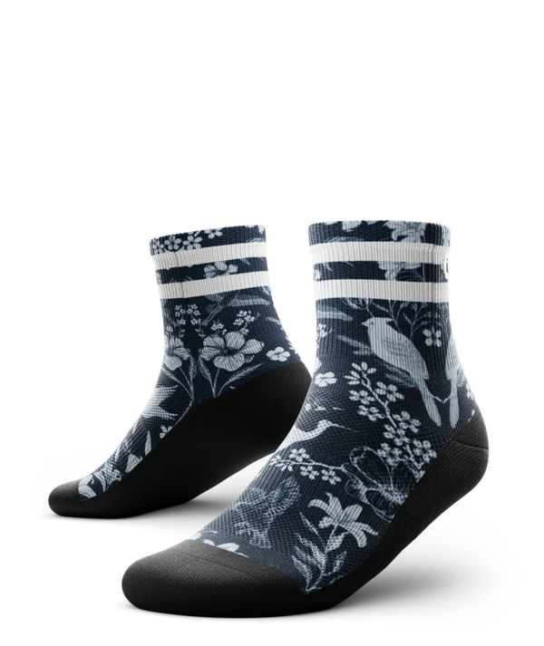 Indigo Flight Athletic Quarter Socks