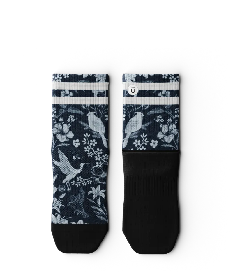 Indigo Flight Athletic Quarter Socks