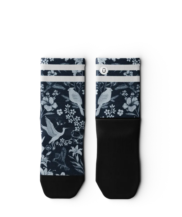 Indigo Flight Athletic Quarter Socks