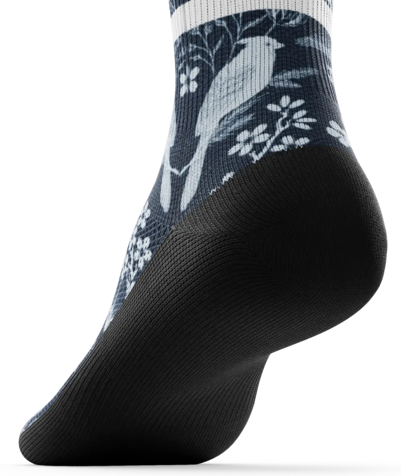 Indigo Flight Athletic Quarter Socks