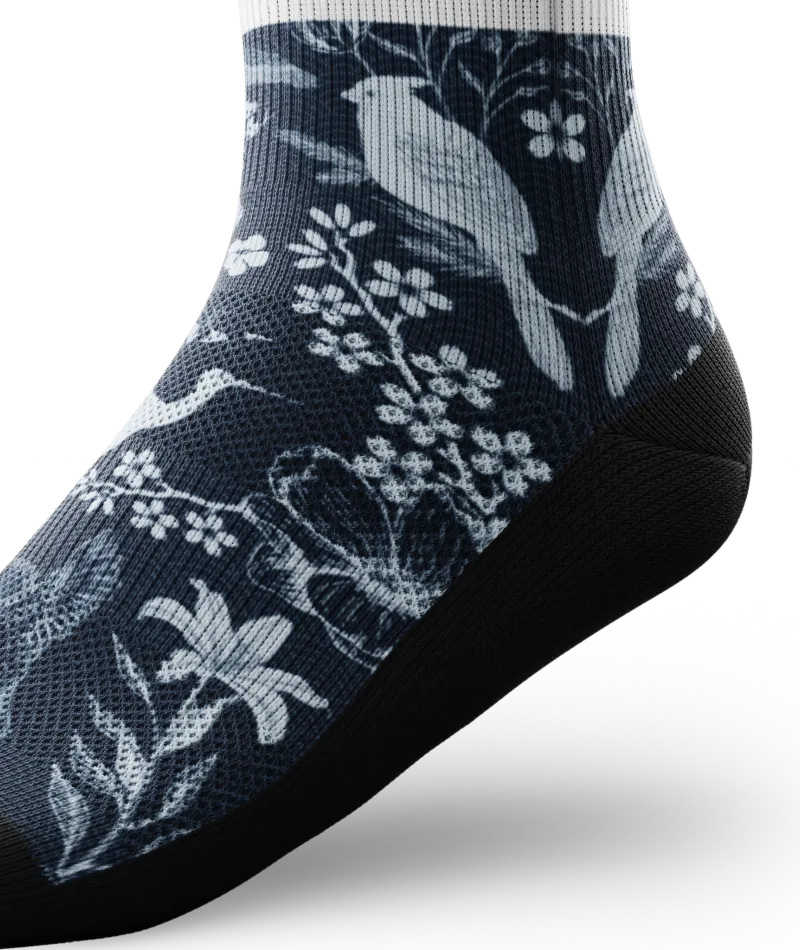 Indigo Flight Athletic Quarter Socks