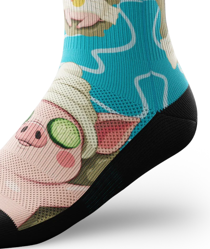 Just Oink It Athletic Crew Socks