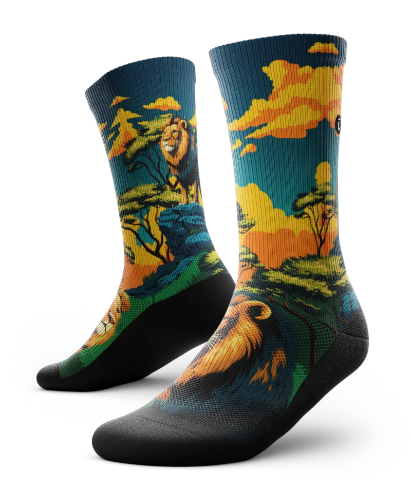 King of the Jungle Athletic Crew Socks