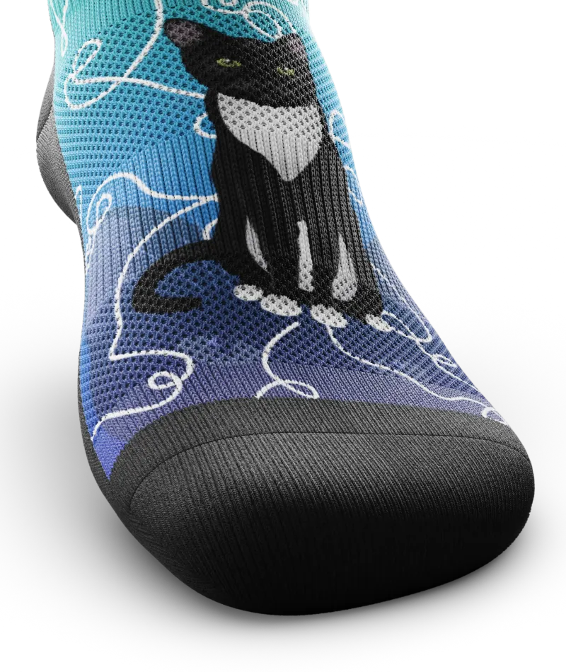 Kitten Around Athletic Ankle Socks