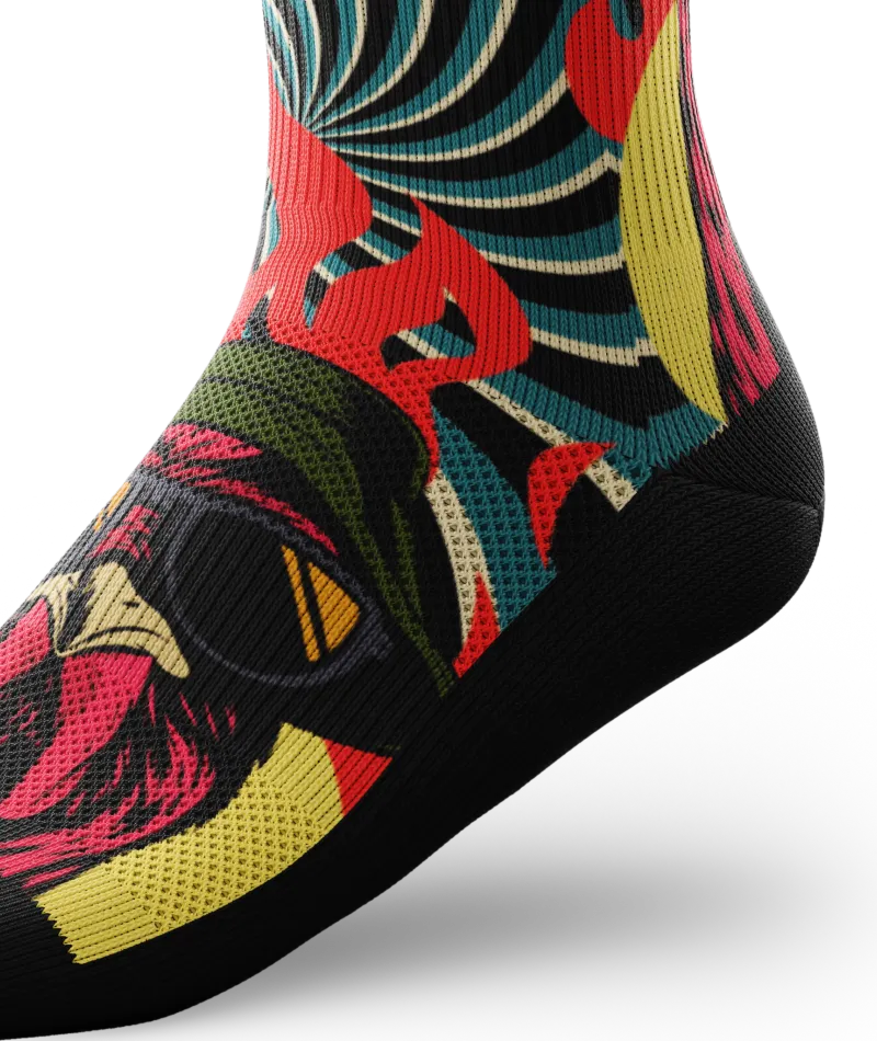 Lava Chicken Athletic Crew Socks