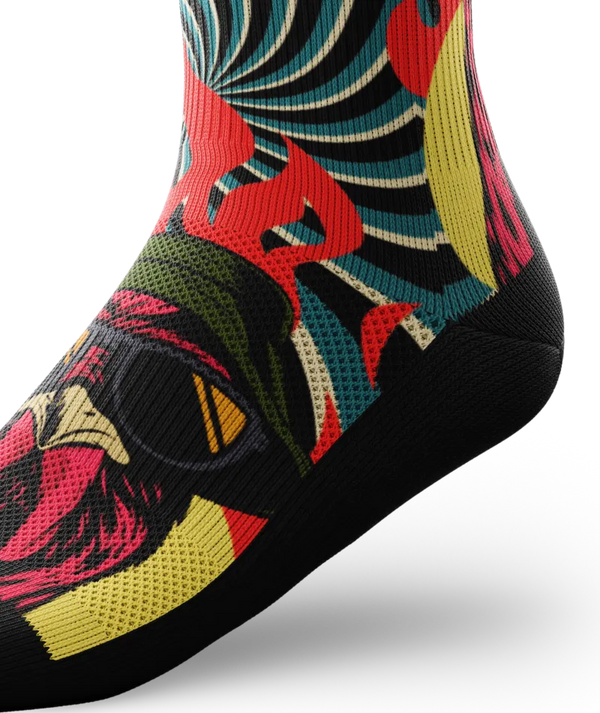 Lava Chicken Athletic Crew Socks