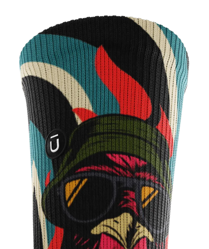Lava Chicken Athletic Crew Socks