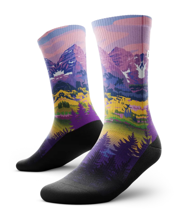 Lavender Heights Athletic Crew Socks