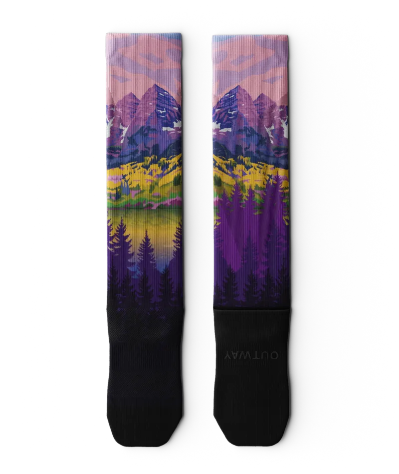 Lavender Heights Knee High Compression Socks