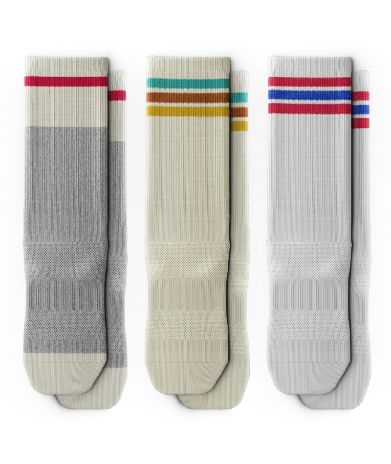 Long Weekend Athletic Crew Socks 3-Pack