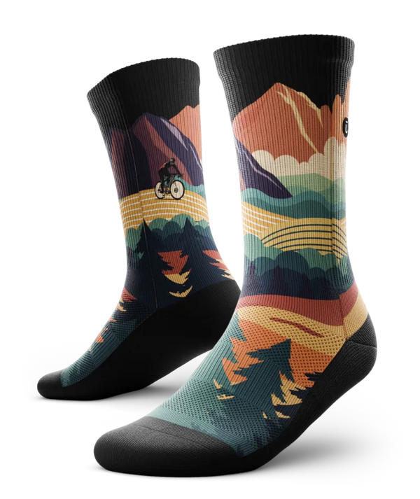 Meandering Athletic Crew Socks