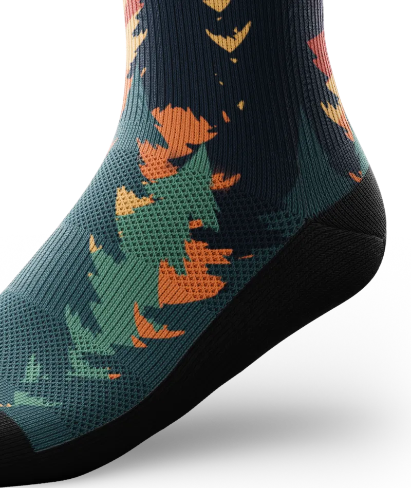 Meandering Athletic Knee High Compression Socks
