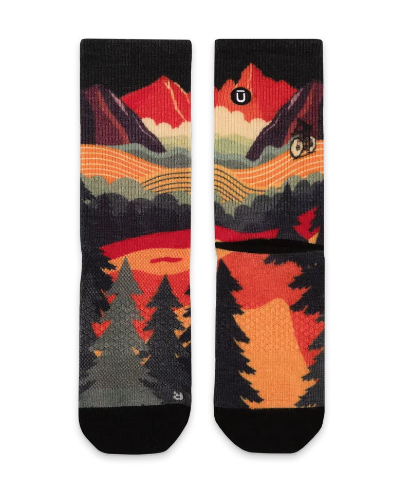Meandering Merino Wool Lite Crew Socks